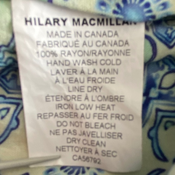 HILARY MacMillan size XS tunic length lined hooded shirt ribbed cuffs and hips - Picture 10 of 12